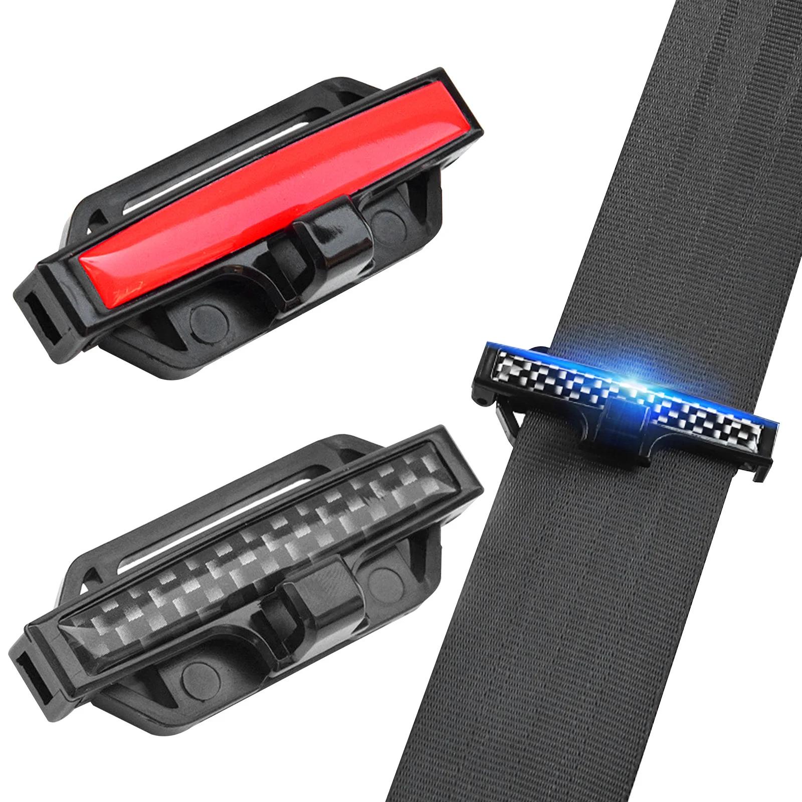 2pcs Car Safety Belt Clips Seat Belt Buckle Car Styling Safety Stopper Belt Clips Adjusting Clip Tension Adjuster